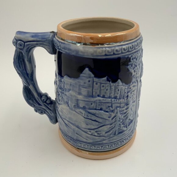 New York Ceramic Stein Mug Empire State, Statue of Liberty, World Trade Center - Picture 6 of 8